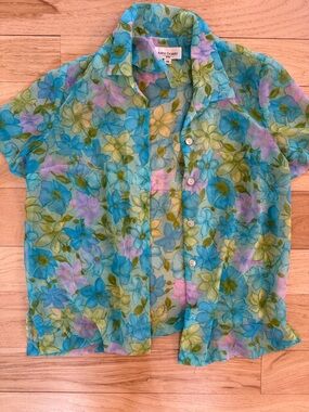 Miss Dorby size 14 sheer blouse